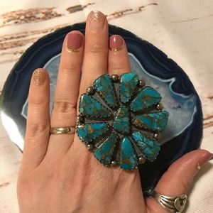 Native American Turquoise Ring - Statement Piece